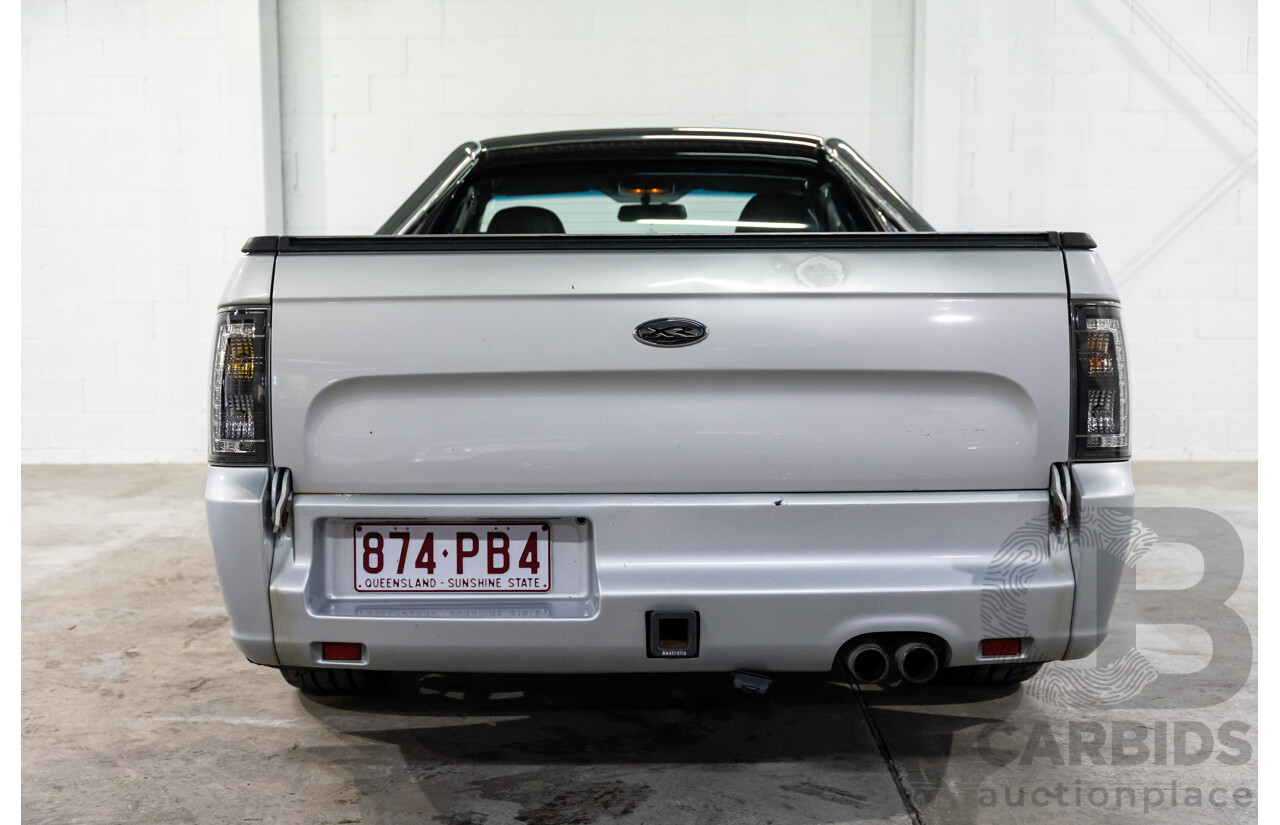 8/2010 Ford Falcon FG XR6 50TH Anniversary FG Upgrade Utility Lightning Strike Silver Metallic Turbo 4.0L