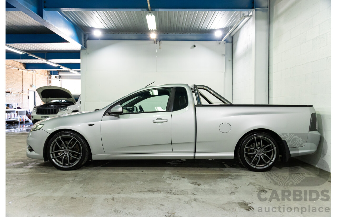 8/2010 Ford Falcon FG XR6 50TH Anniversary FG Upgrade Utility Lightning Strike Silver Metallic Turbo 4.0L