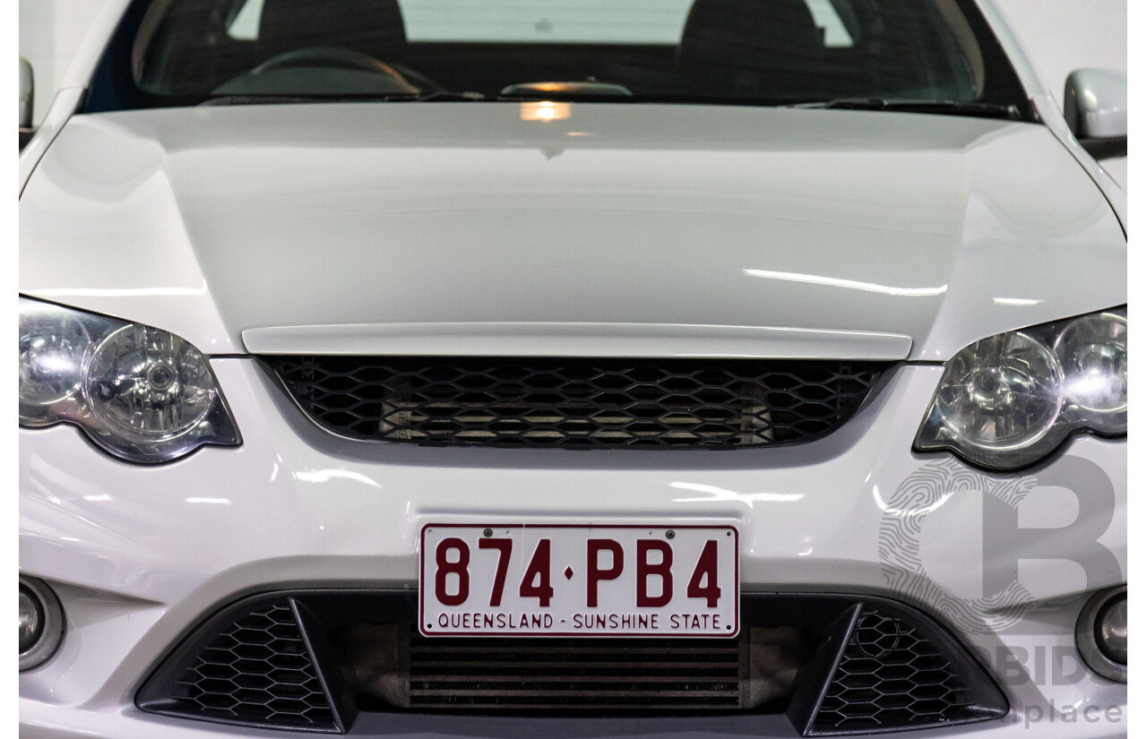 8/2010 Ford Falcon FG XR6 50TH Anniversary FG Upgrade Utility Lightning Strike Silver Metallic Turbo 4.0L