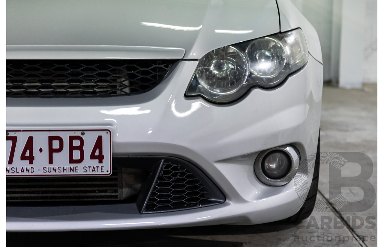 8/2010 Ford Falcon FG XR6 50TH Anniversary FG Upgrade Utility Lightning Strike Silver Metallic Turbo 4.0L