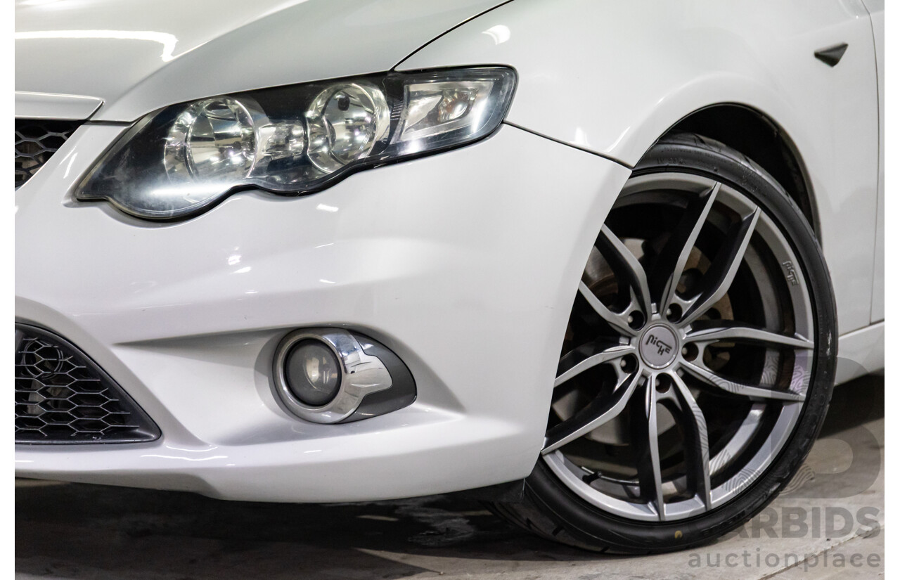 8/2010 Ford Falcon FG XR6 50TH Anniversary FG Upgrade Utility Lightning Strike Silver Metallic Turbo 4.0L