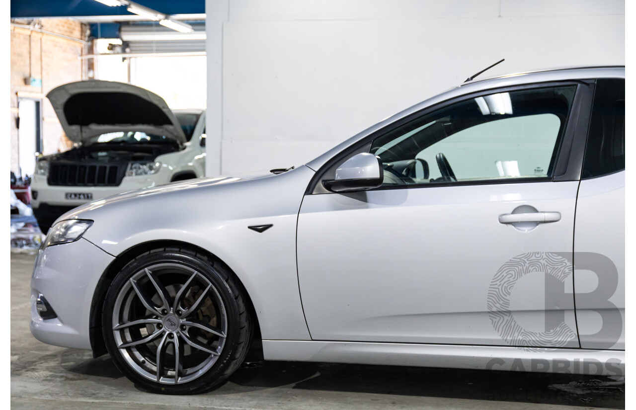 8/2010 Ford Falcon FG XR6 50TH Anniversary FG Upgrade Utility Lightning Strike Silver Metallic Turbo 4.0L
