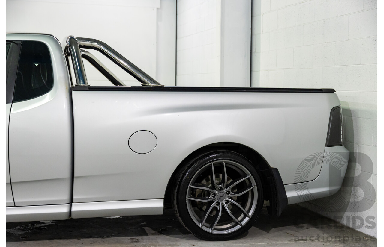 8/2010 Ford Falcon FG XR6 50TH Anniversary FG Upgrade Utility Lightning Strike Silver Metallic Turbo 4.0L