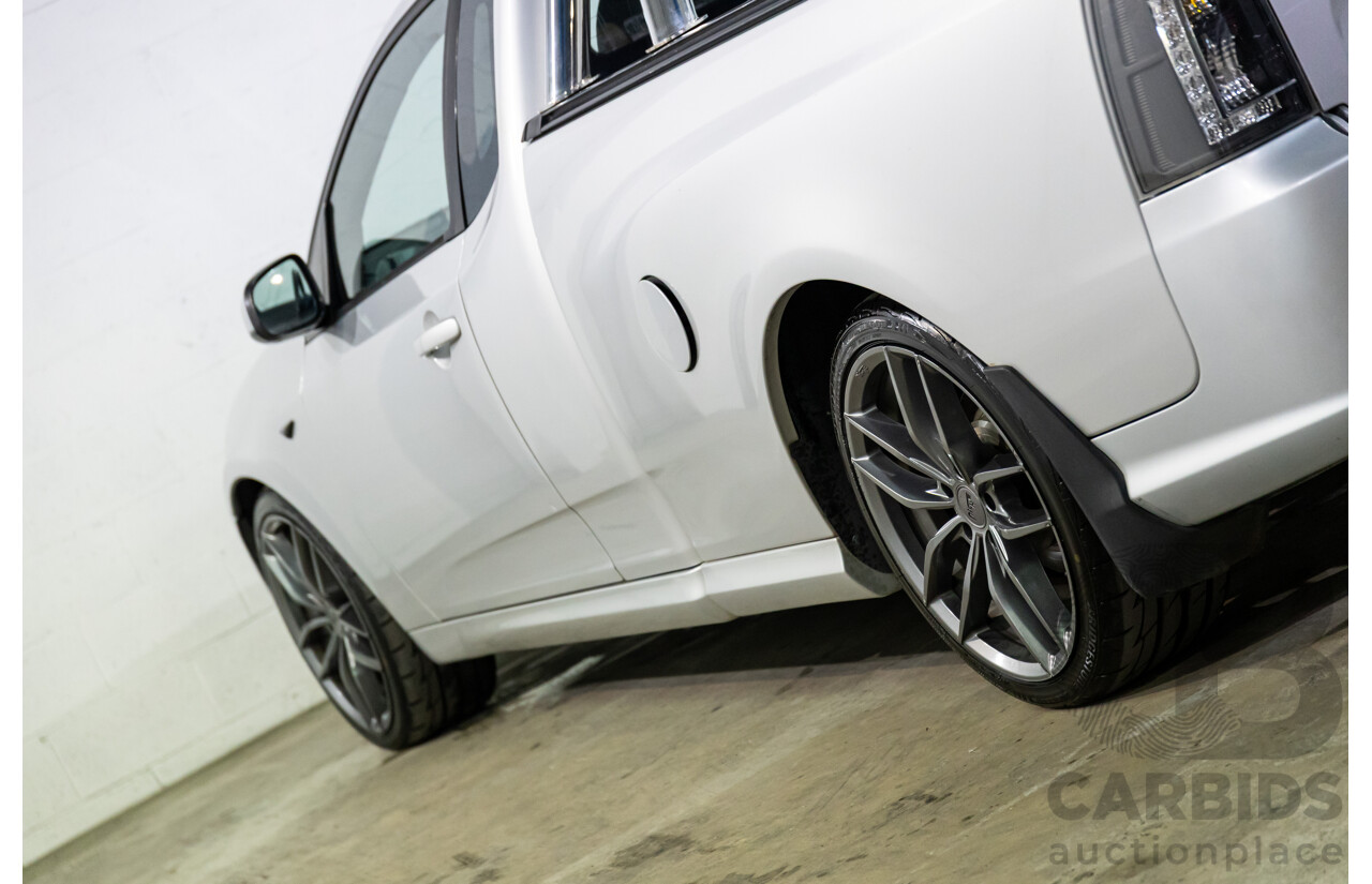 8/2010 Ford Falcon FG XR6 50TH Anniversary FG Upgrade Utility Lightning Strike Silver Metallic Turbo 4.0L