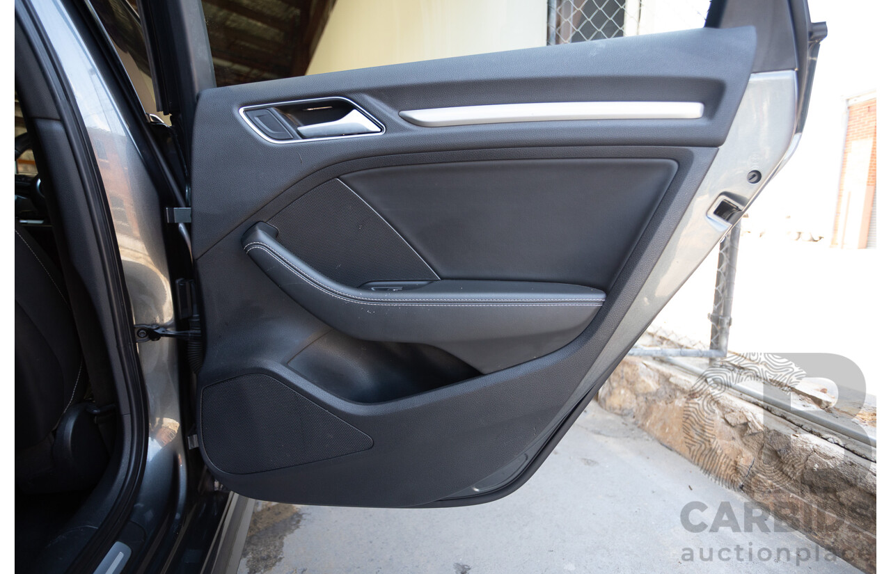 10/2014 Audi S3 2.0 TFSI Quattro (AWD) 8V MY14 4D Sedan Daytona Grey Pearl Turbo 2.0L