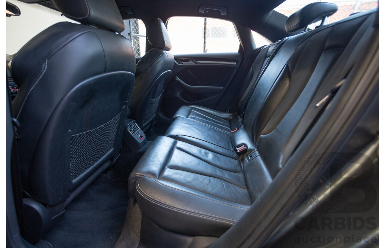 10/2014 Audi S3 2.0 TFSI Quattro (AWD) 8V MY14 4D Sedan Daytona Grey Pearl Turbo 2.0L