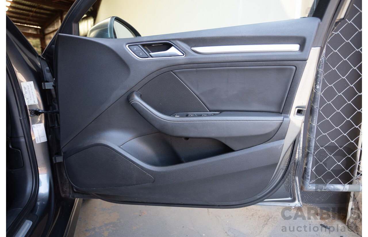 10/2014 Audi S3 2.0 TFSI Quattro (AWD) 8V MY14 4D Sedan Daytona Grey Pearl Turbo 2.0L