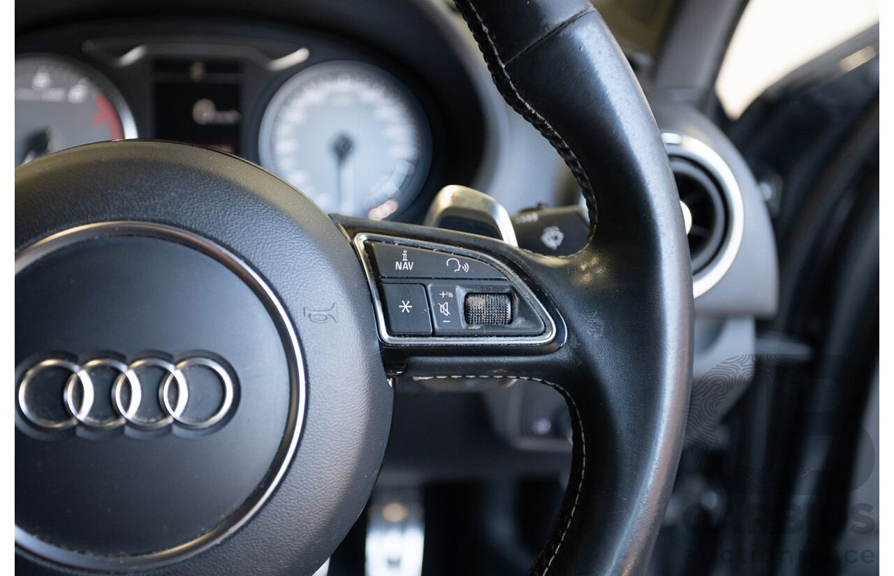 10/2014 Audi S3 2.0 TFSI Quattro (AWD) 8V MY14 4D Sedan Daytona Grey Pearl Turbo 2.0L