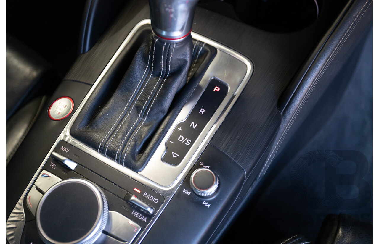 10/2014 Audi S3 2.0 TFSI Quattro (AWD) 8V MY14 4D Sedan Daytona Grey Pearl Turbo 2.0L