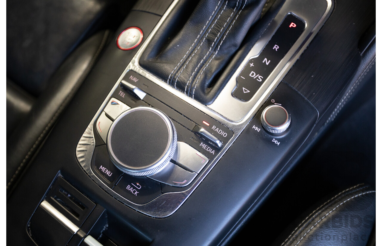 10/2014 Audi S3 2.0 TFSI Quattro (AWD) 8V MY14 4D Sedan Daytona Grey Pearl Turbo 2.0L