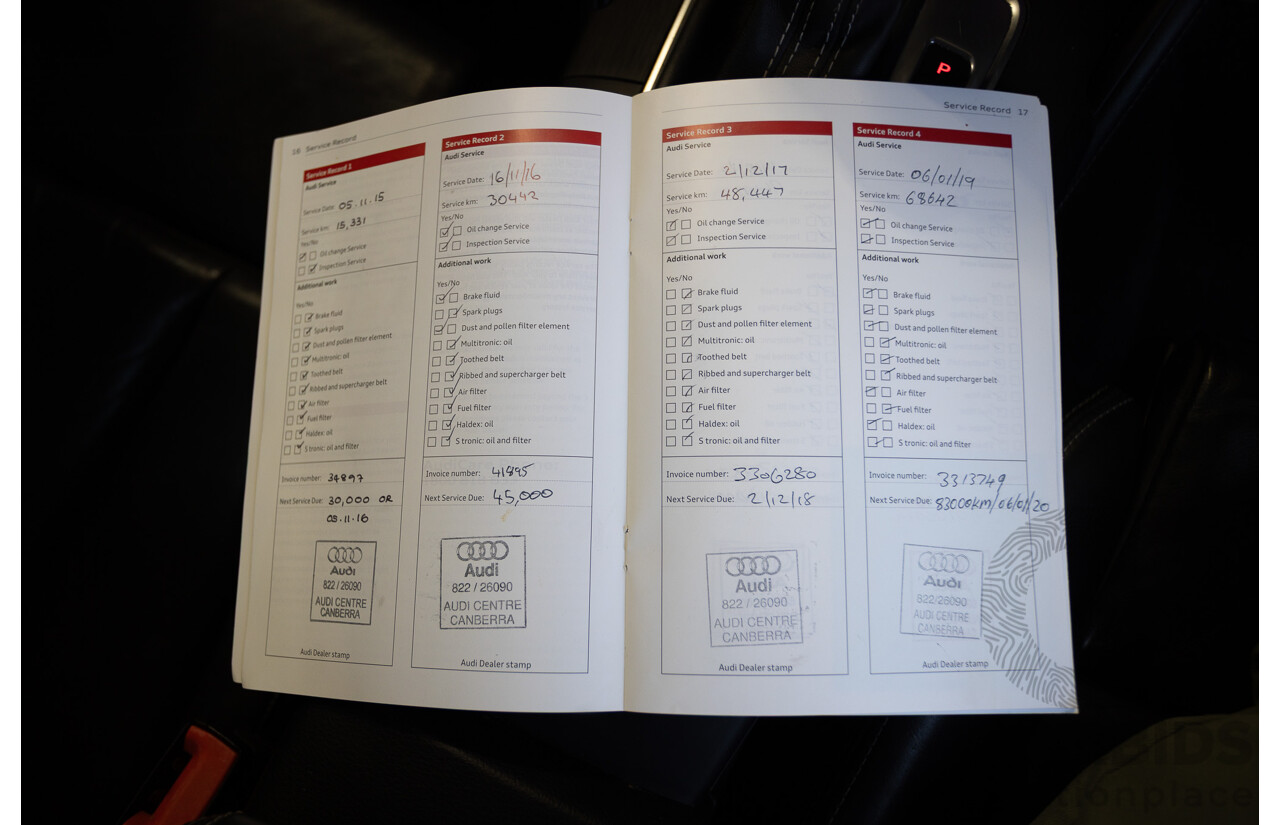 10/2014 Audi S3 2.0 TFSI Quattro (AWD) 8V MY14 4D Sedan Daytona Grey Pearl Turbo 2.0L