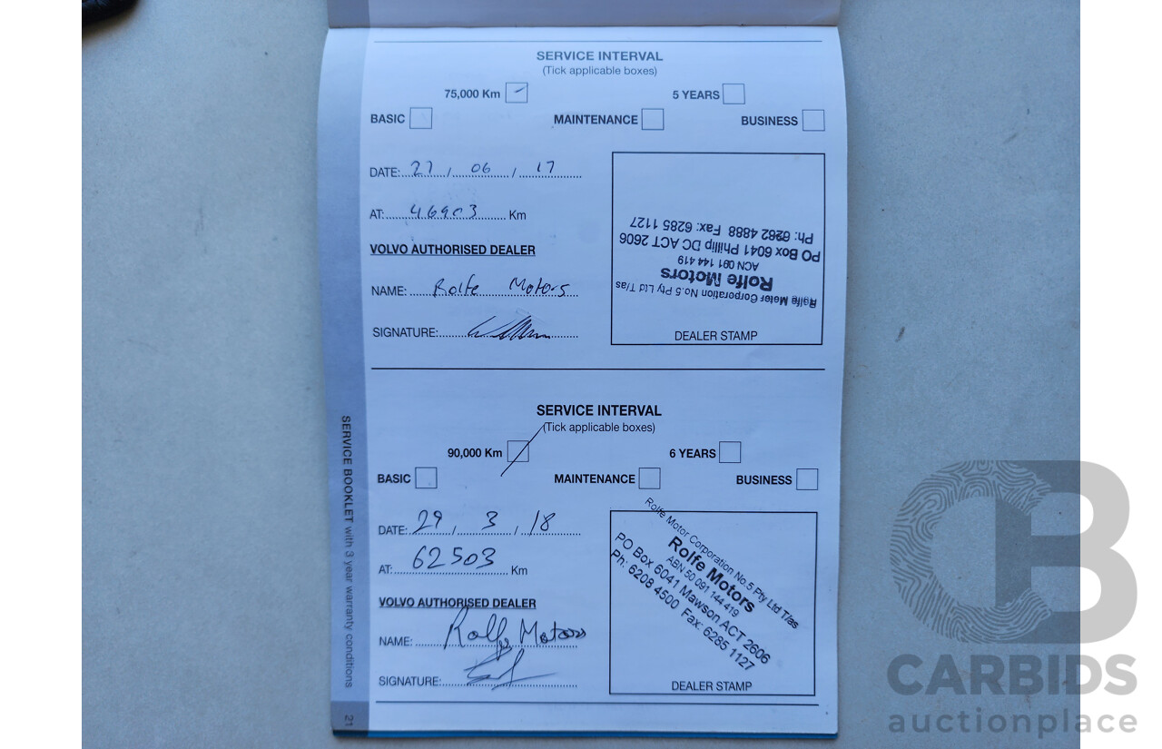 1/2013 Volvo V60 D3 F MY12 4d Wagon Blue 2.0L