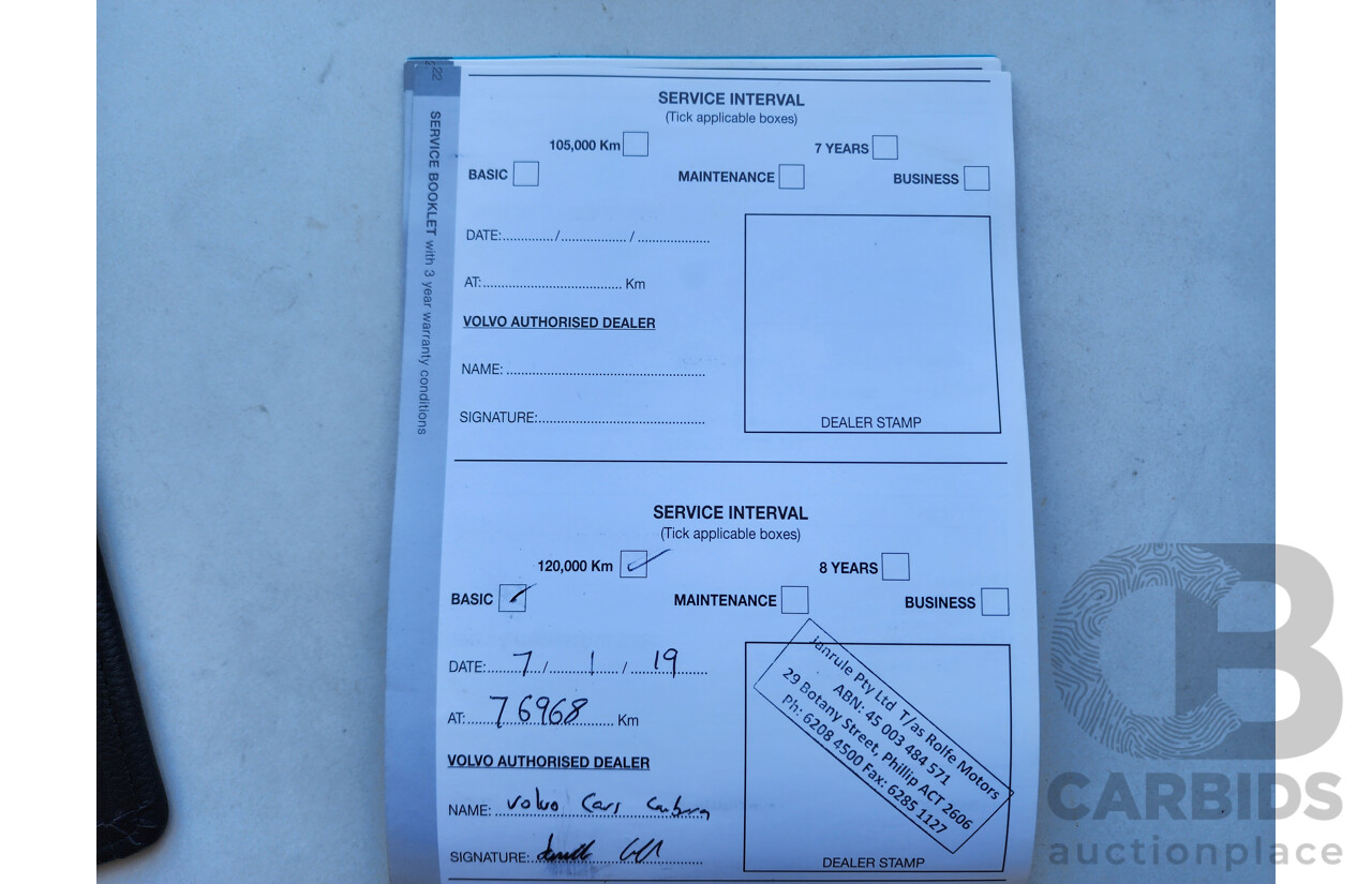 1/2013 Volvo V60 D3 F MY12 4d Wagon Blue 2.0L