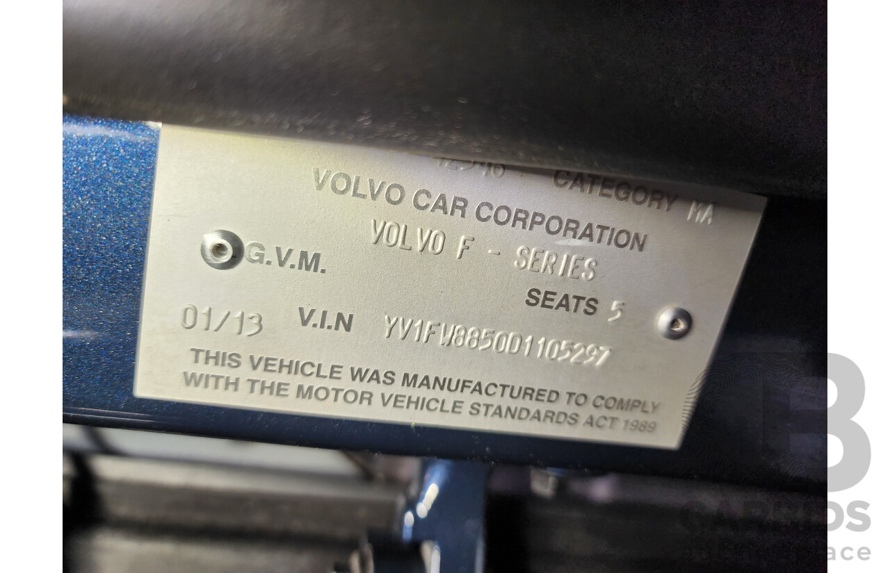 1/2013 Volvo V60 D3 F MY12 4d Wagon Blue 2.0L