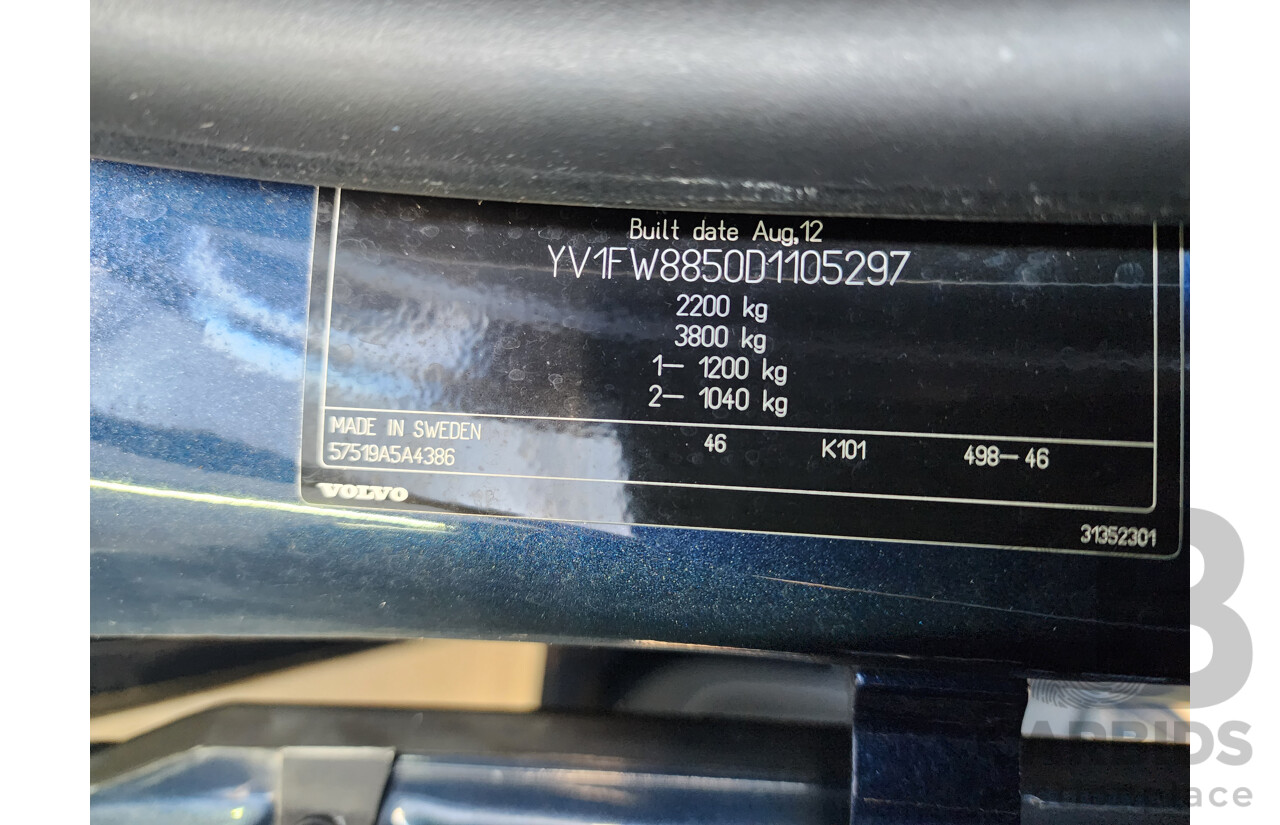 1/2013 Volvo V60 D3 F MY12 4d Wagon Blue 2.0L