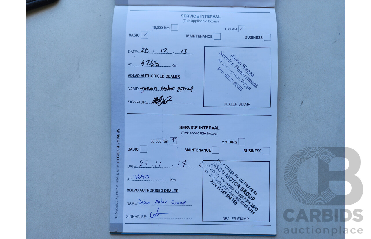 1/2013 Volvo V60 D3 F MY12 4d Wagon Blue 2.0L