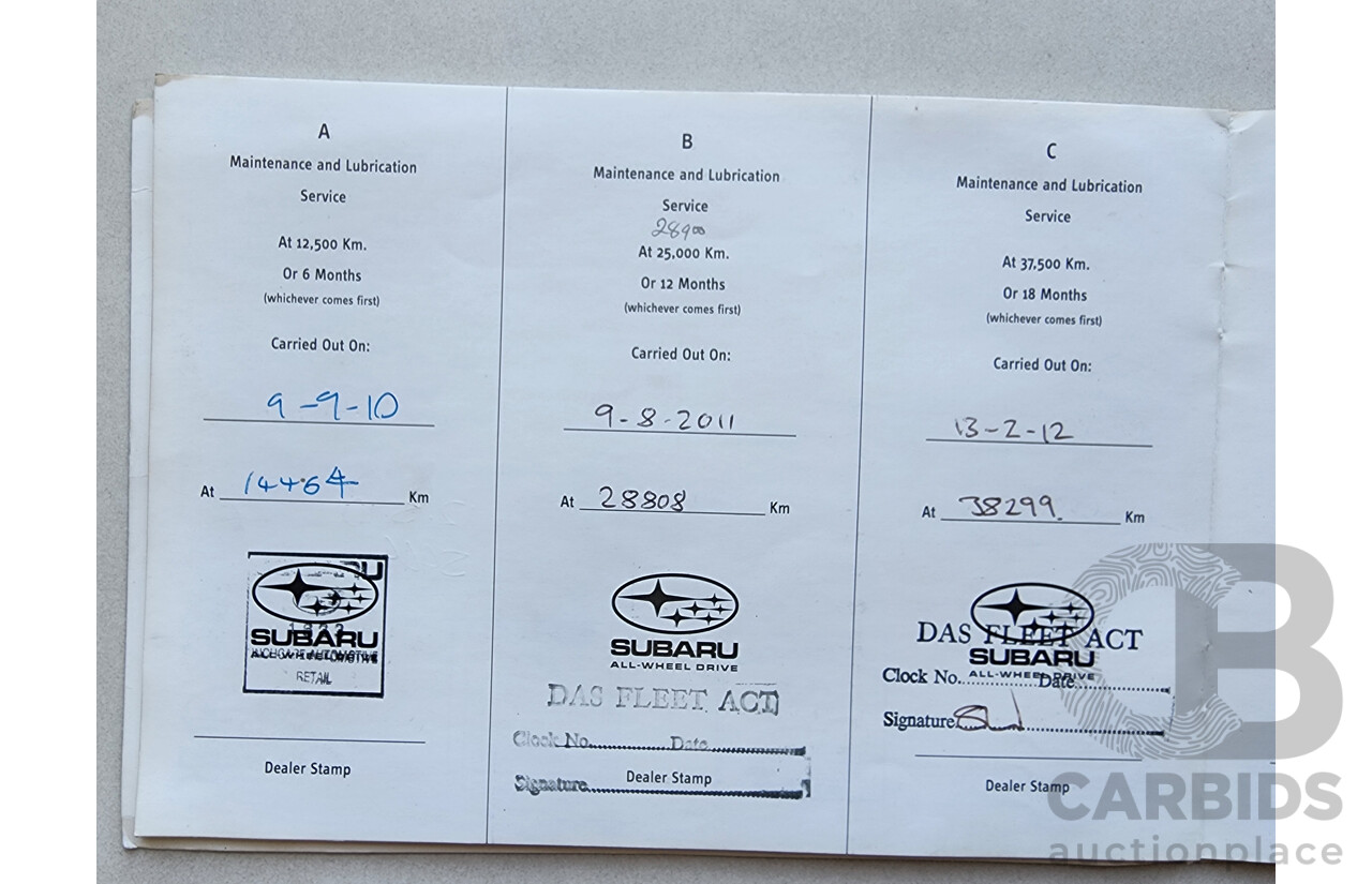 9/2009 Subaru Forester XS MY10 4d Wagon Silver 2.5L