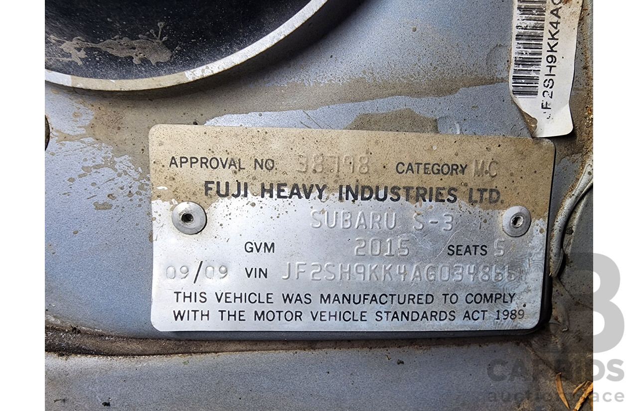 9/2009 Subaru Forester XS MY10 4d Wagon Silver 2.5L