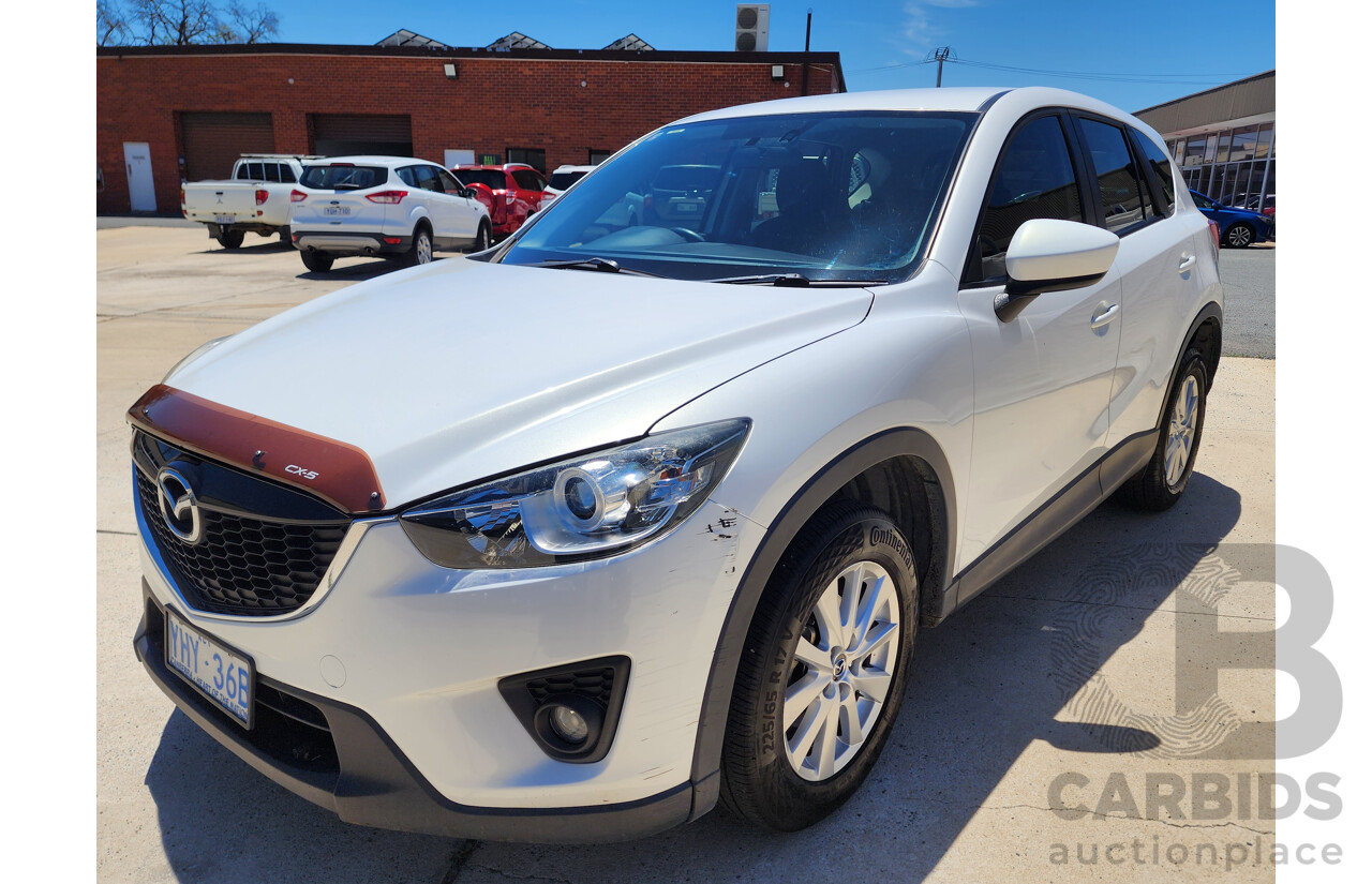 8/2012 Mazda Cx-5 MAXX Sport (4x4)  4d Wagon White 2.2L