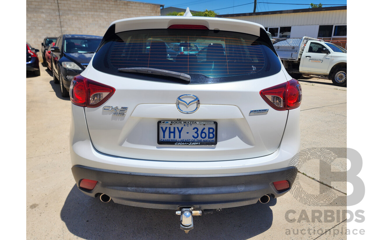 8/2012 Mazda Cx-5 MAXX Sport (4x4)  4d Wagon White 2.2L