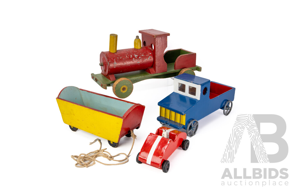 Collection of Four Vintage Bespoke Childrens Toys