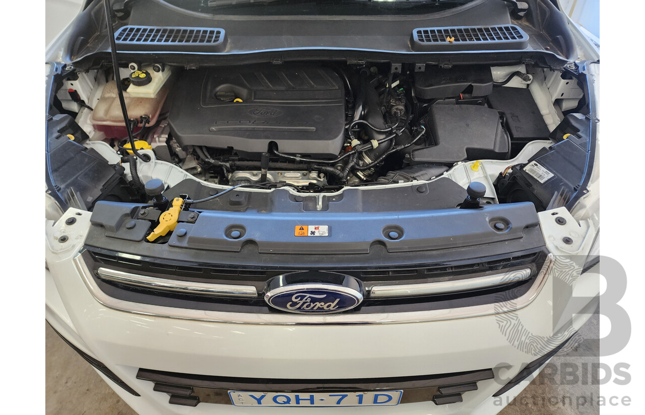 4/2015 Ford Kuga Ambiente (fwd) TF MK 2 4d Wagon White 1.5L