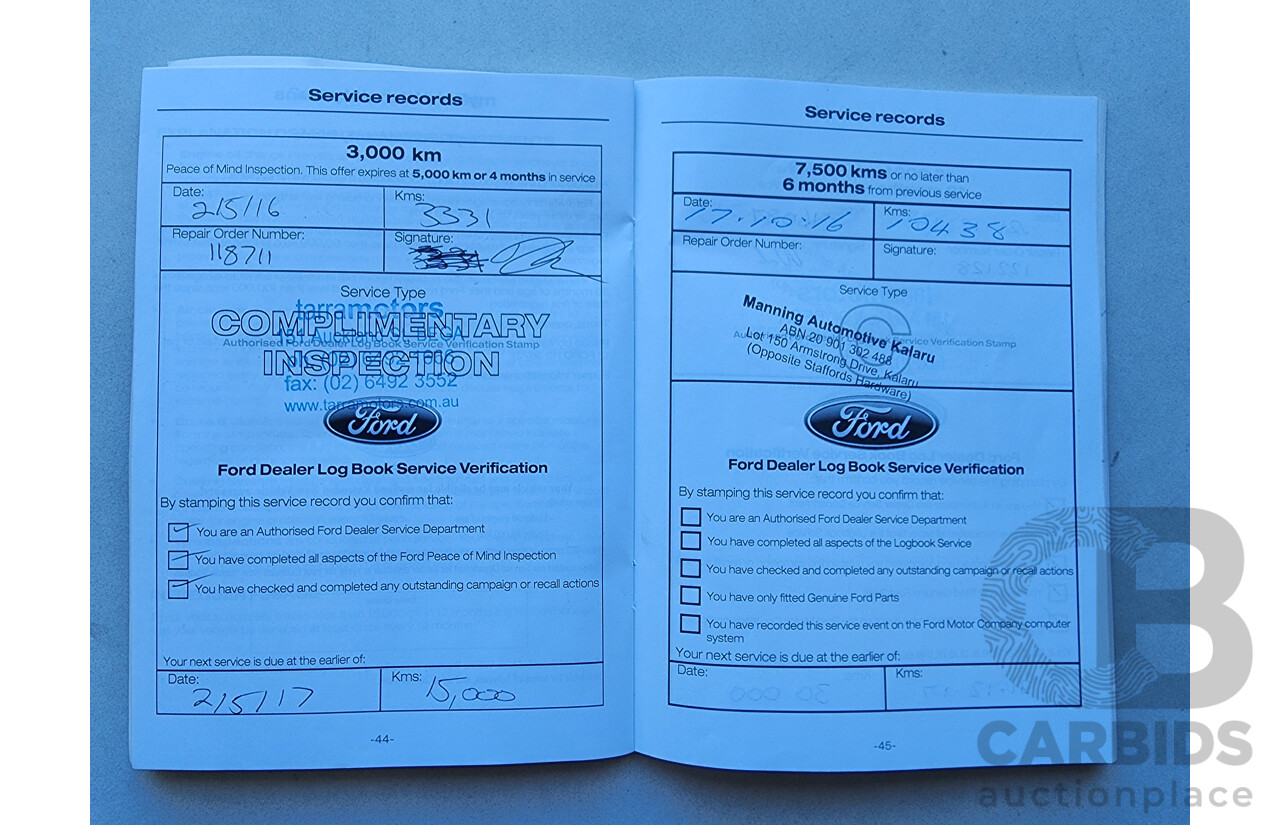 4/2015 Ford Kuga Ambiente (fwd) TF MK 2 4d Wagon White 1.5L