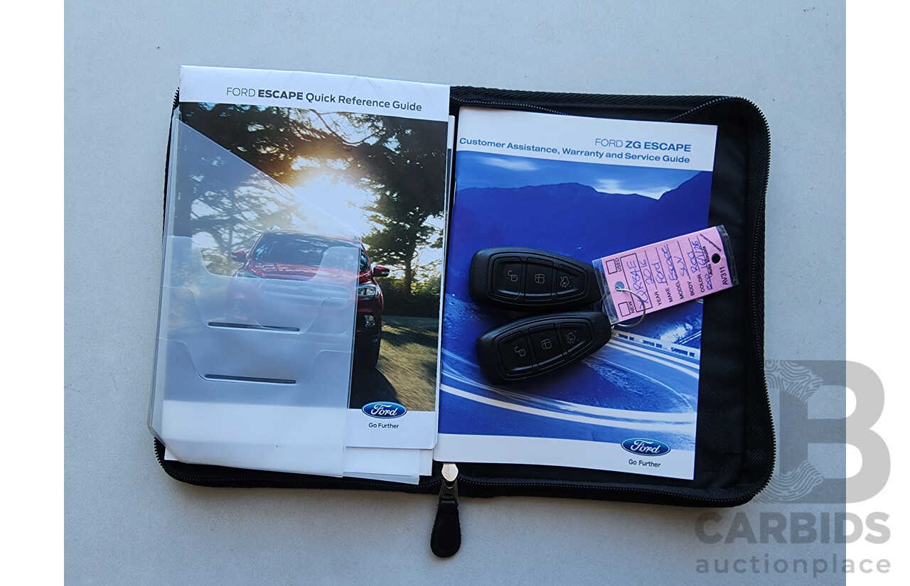 2/2017 Ford Escape Titanium AWD ZG 4d Wagon Red Turbo 2.0L