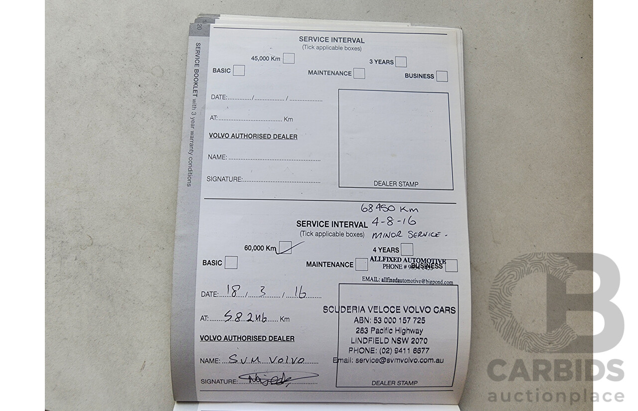 1/2012 Volvo Xc90 D5 R-Design MY12 4d Wagon Grey 2.4L