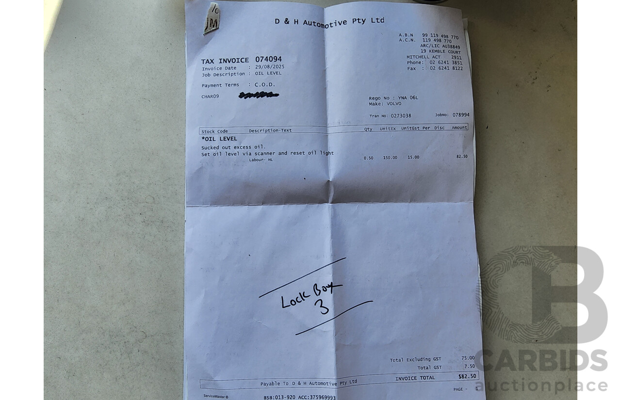 1/2012 Volvo Xc90 D5 R-Design MY12 4d Wagon Grey 2.4L