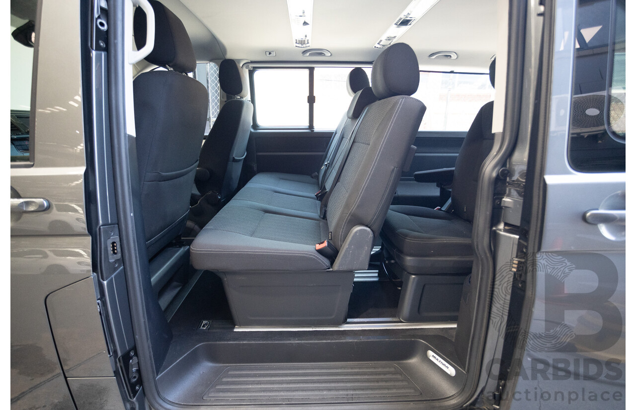 1/2016 Volkswagen Multivan Comfortline TDI340 T6 MY16 4D Wagon Idium Grey Metallic Turbo Diesel 2.0L - 7 Seater