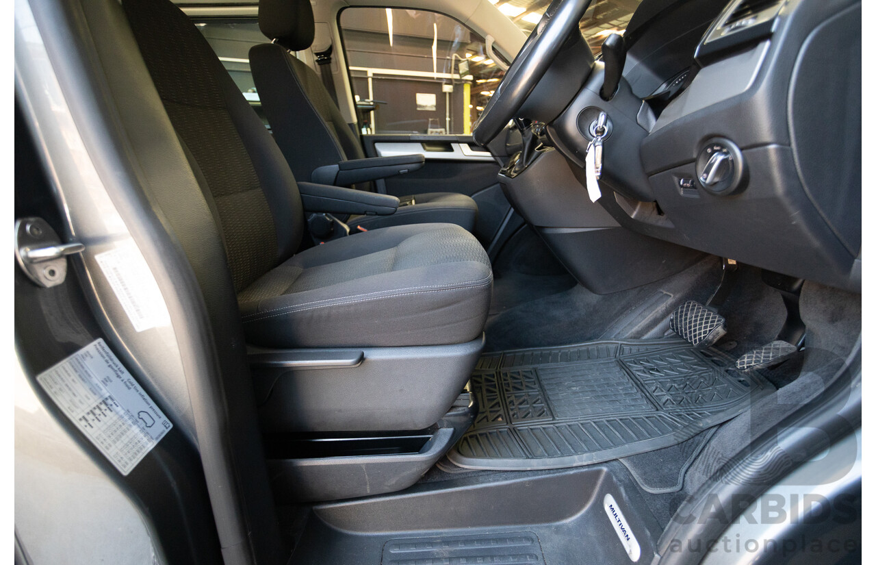 1/2016 Volkswagen Multivan Comfortline TDI340 T6 MY16 4D Wagon Idium Grey Metallic Turbo Diesel 2.0L - 7 Seater