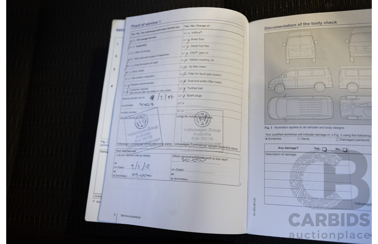 1/2016 Volkswagen Multivan Comfortline TDI340 T6 MY16 4D Wagon Idium Grey Metallic Turbo Diesel 2.0L - 7 Seater
