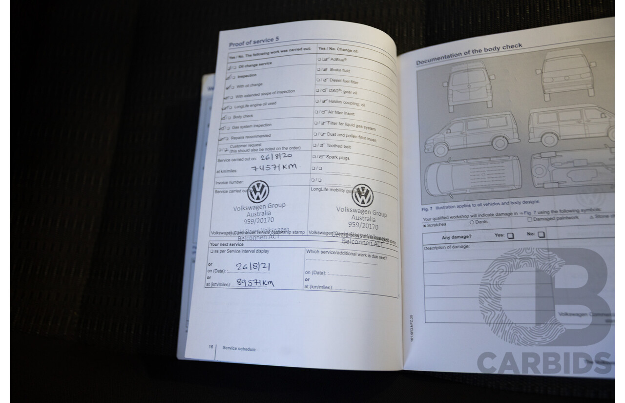 1/2016 Volkswagen Multivan Comfortline TDI340 T6 MY16 4D Wagon Idium Grey Metallic Turbo Diesel 2.0L - 7 Seater