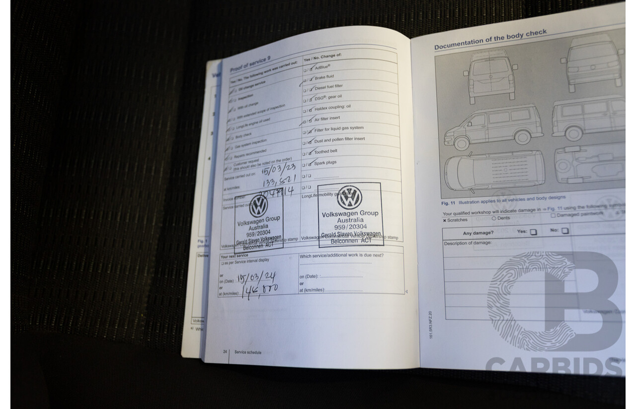 1/2016 Volkswagen Multivan Comfortline TDI340 T6 MY16 4D Wagon Idium Grey Metallic Turbo Diesel 2.0L - 7 Seater