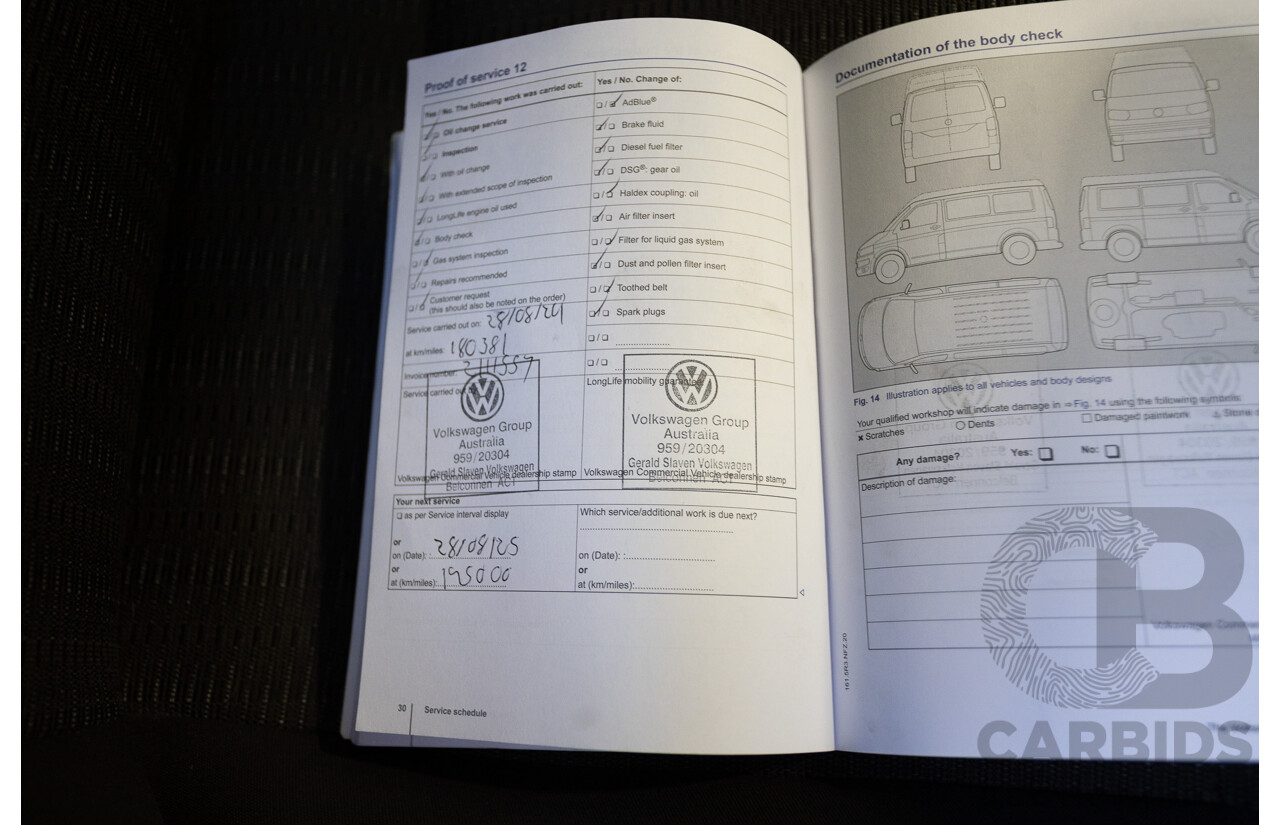 1/2016 Volkswagen Multivan Comfortline TDI340 T6 MY16 4D Wagon Idium Grey Metallic Turbo Diesel 2.0L - 7 Seater