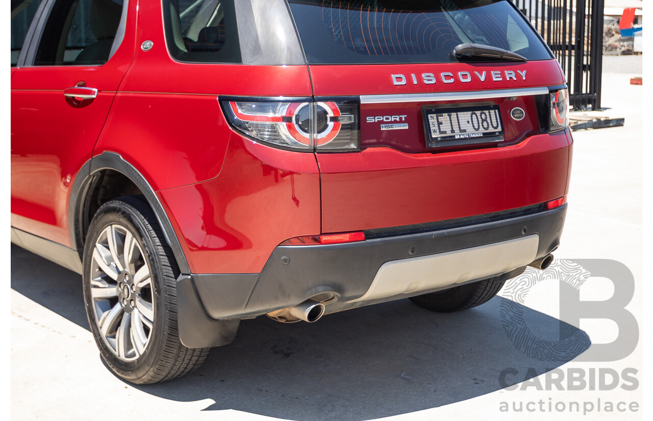 11/2016 Land Rover Discovery Sport TD4 180 HSE Luxury (AWD) LC MY17 4D Wagon Firenze Red Metallic Turbo Diesel 2.0L