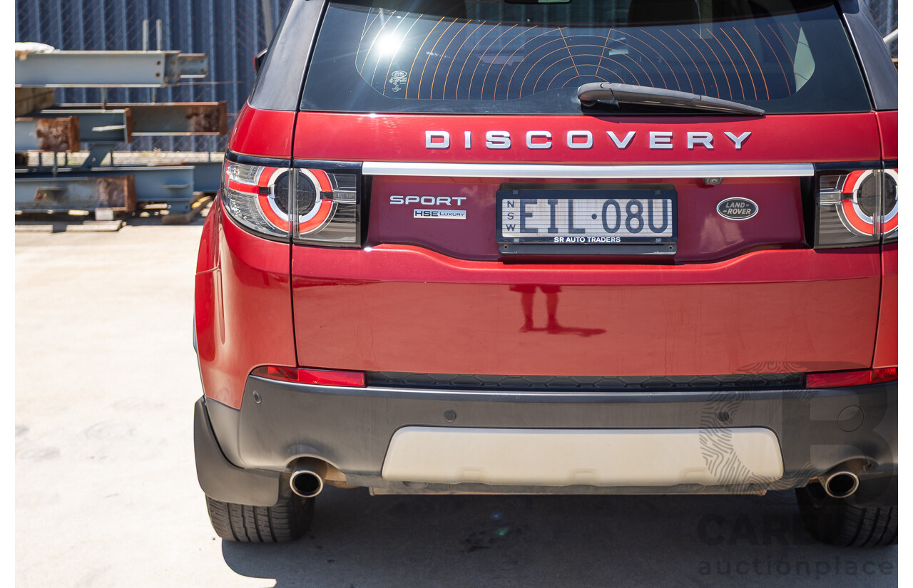 11/2016 Land Rover Discovery Sport TD4 180 HSE Luxury (AWD) LC MY17 4D Wagon Firenze Red Metallic Turbo Diesel 2.0L