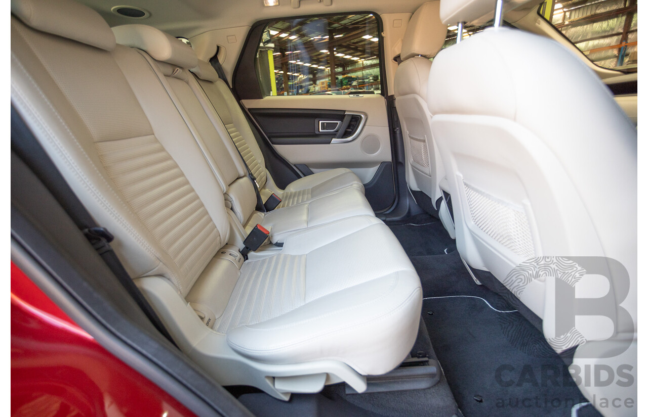 11/2016 Land Rover Discovery Sport TD4 180 HSE Luxury (AWD) LC MY17 4D Wagon Firenze Red Metallic Turbo Diesel 2.0L