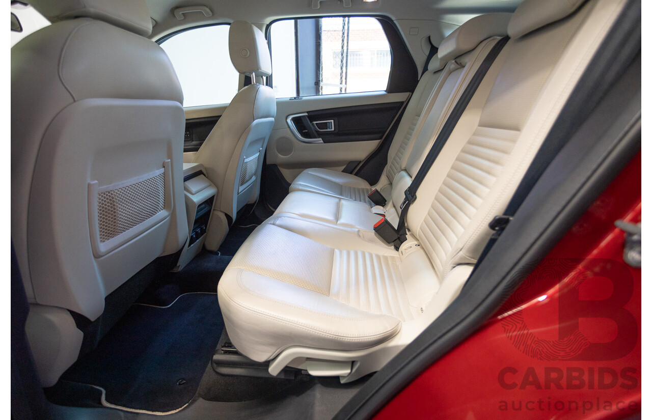 11/2016 Land Rover Discovery Sport TD4 180 HSE Luxury (AWD) LC MY17 4D Wagon Firenze Red Metallic Turbo Diesel 2.0L