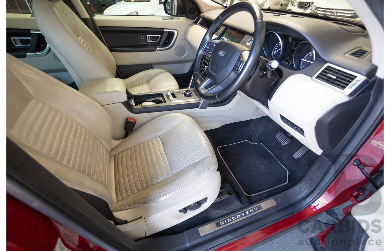 11/2016 Land Rover Discovery Sport TD4 180 HSE Luxury (AWD) LC MY17 4D Wagon Firenze Red Metallic Turbo Diesel 2.0L