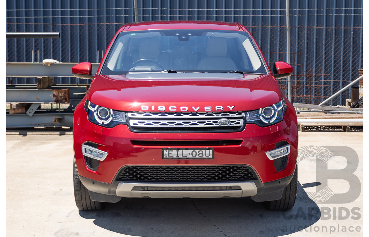 11/2016 Land Rover Discovery Sport TD4 180 HSE Luxury (AWD) LC MY17 4D Wagon Firenze Red Metallic Turbo Diesel 2.0L