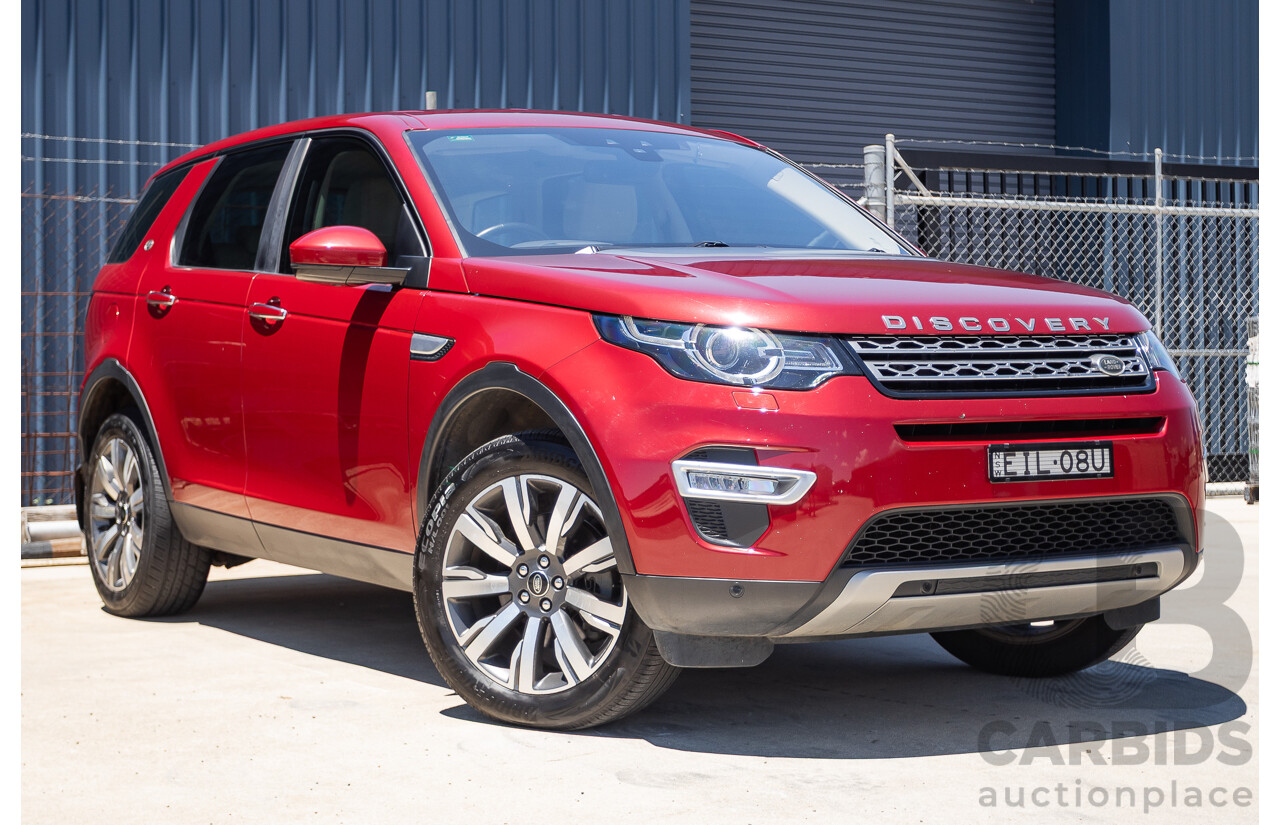 11/2016 Land Rover Discovery Sport TD4 180 HSE Luxury (AWD) LC MY17 4D Wagon Firenze Red Metallic Turbo Diesel 2.0L