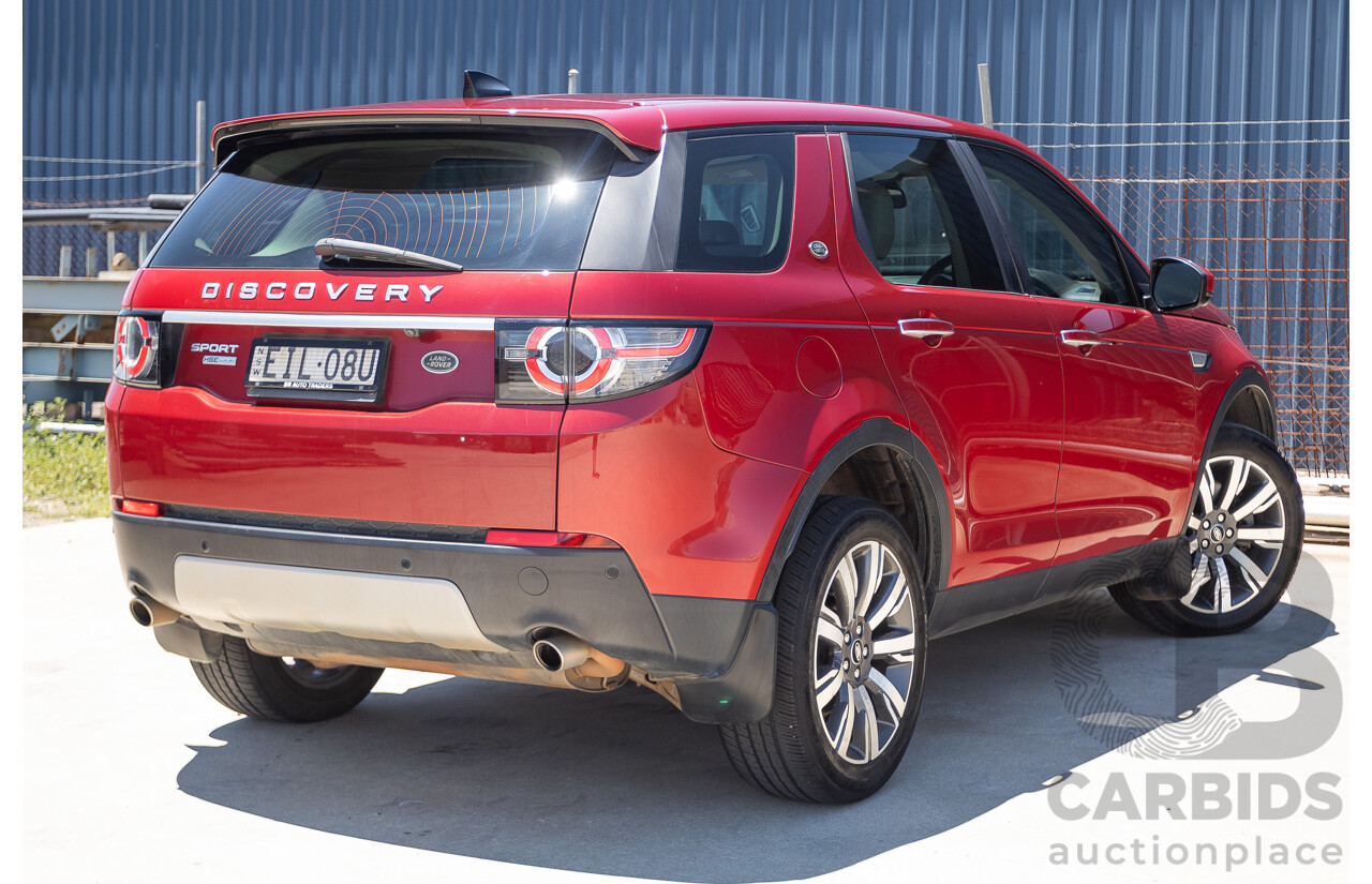 11/2016 Land Rover Discovery Sport TD4 180 HSE Luxury (AWD) LC MY17 4D Wagon Firenze Red Metallic Turbo Diesel 2.0L