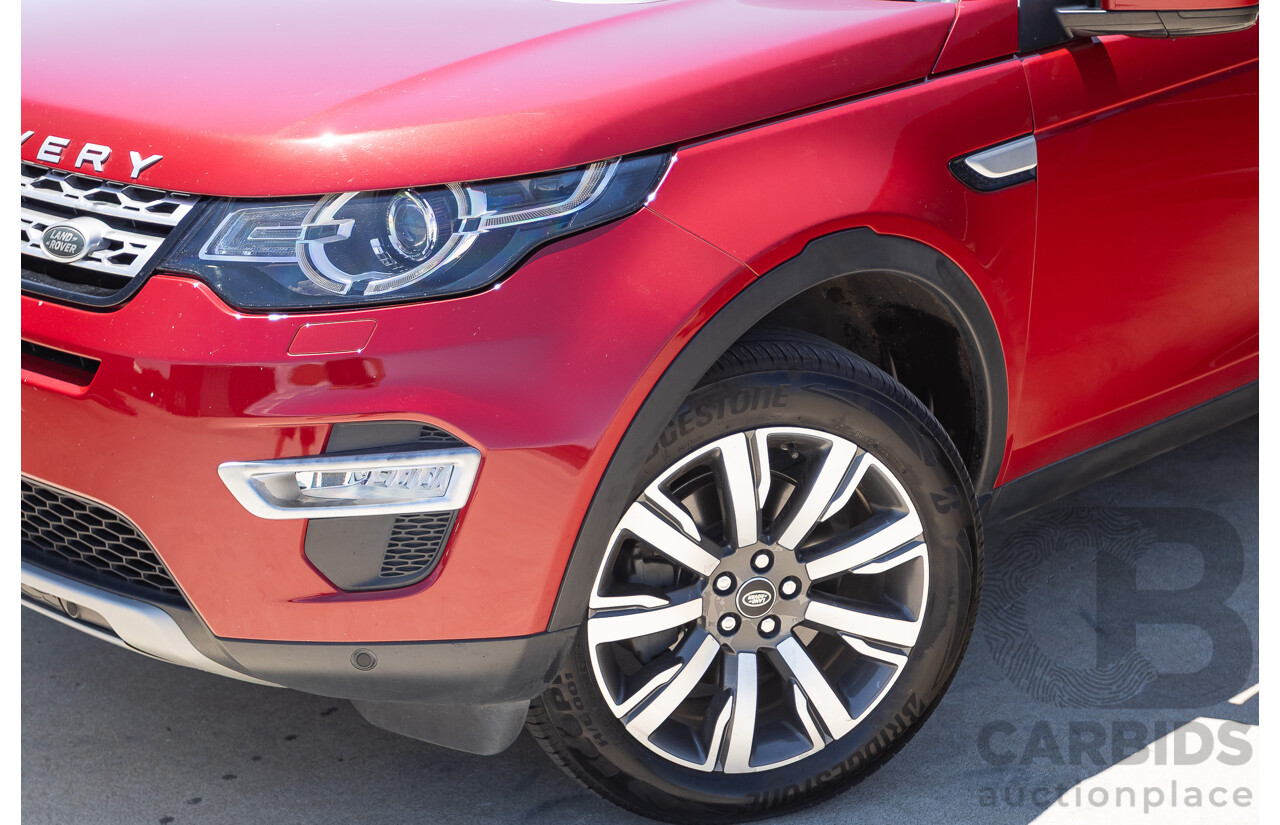 11/2016 Land Rover Discovery Sport TD4 180 HSE Luxury (AWD) LC MY17 4D Wagon Firenze Red Metallic Turbo Diesel 2.0L
