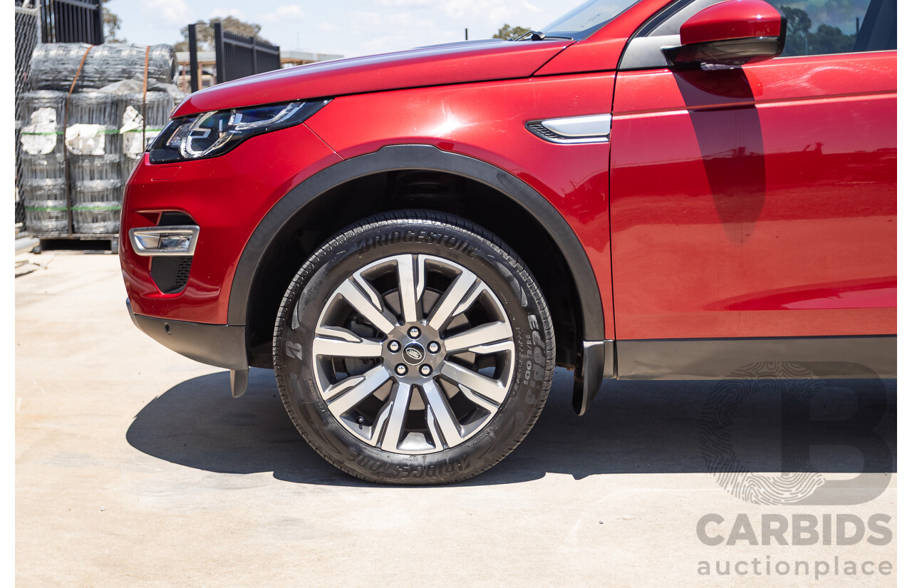 11/2016 Land Rover Discovery Sport TD4 180 HSE Luxury (AWD) LC MY17 4D Wagon Firenze Red Metallic Turbo Diesel 2.0L