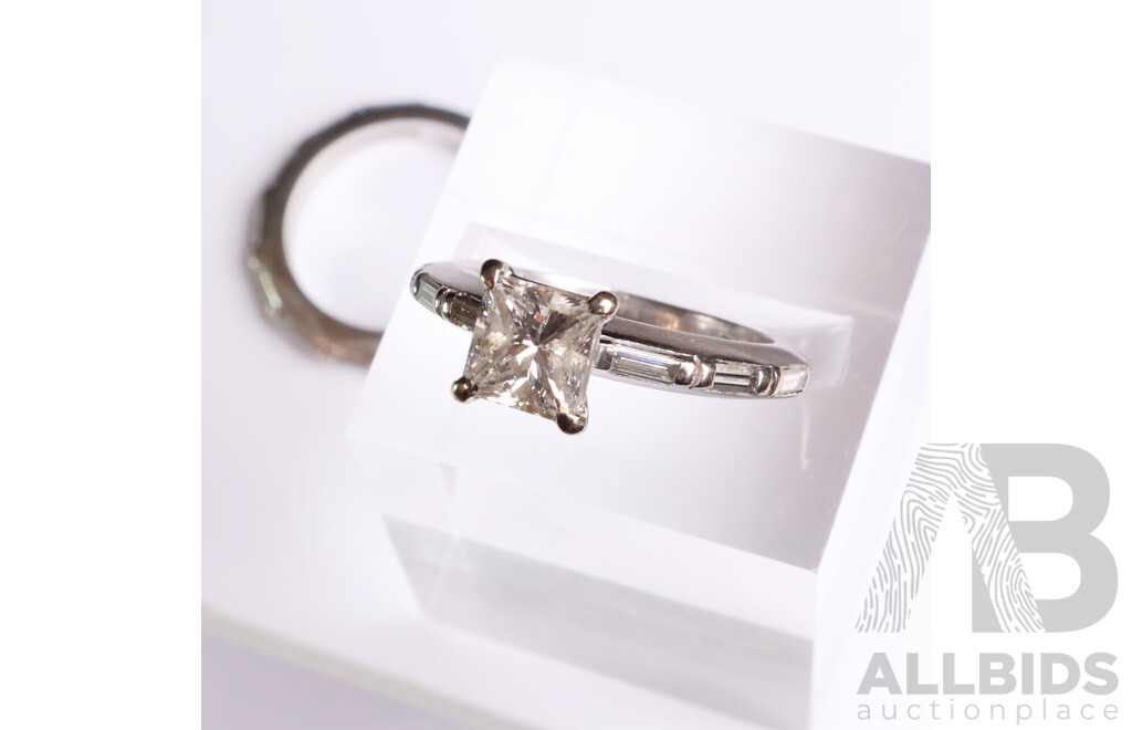 Canturi 18ct White Gold 2 Ring Set - Size J