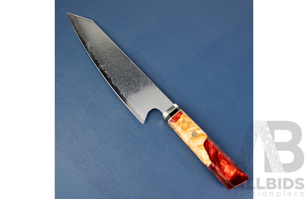 Chefs Knife with Damascus Style Blade