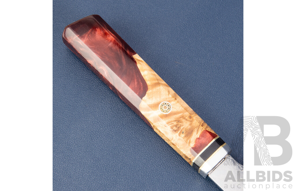 Chefs Knife with Damascus Style Blade