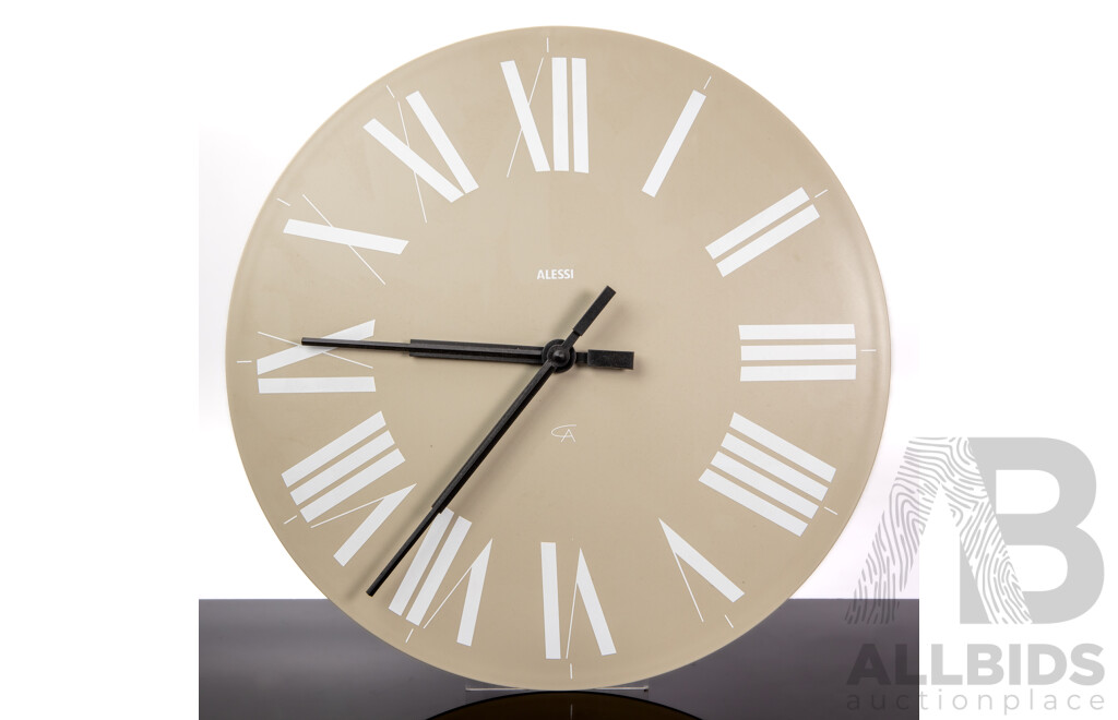Alessi Battery Wall Mount Clock by Achille Castiglioni